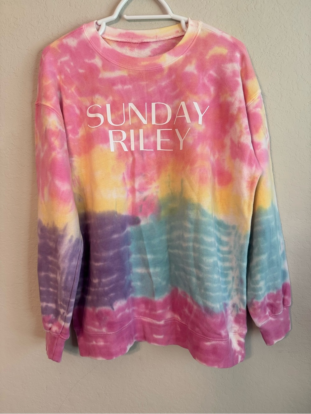Sunday Riley Tie Dye Crewneck Sweater